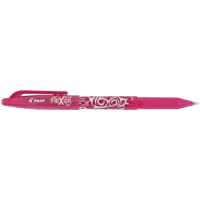 Pilot Frixion - Rotulador de bola (tinta borrable)- color negro- color rose Pack con 12 unidades